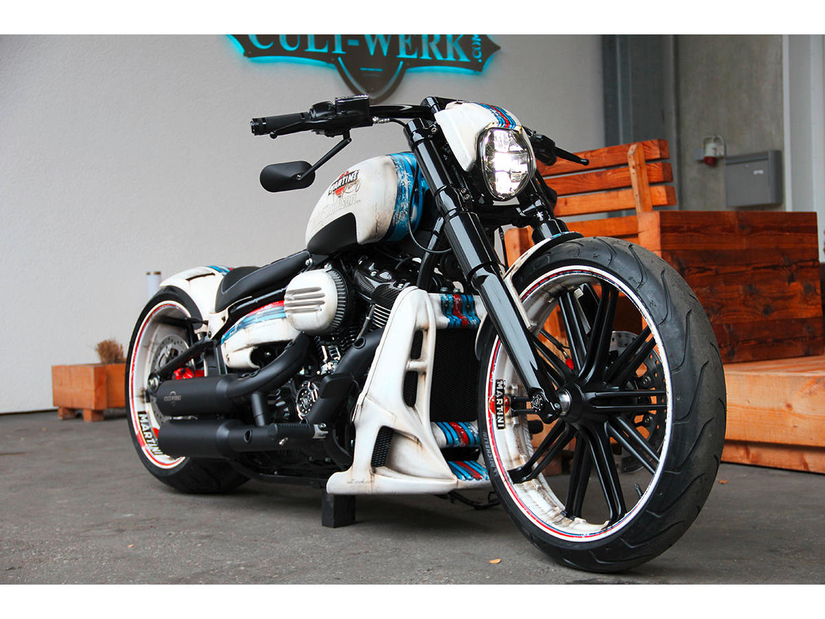Cult Werk 6 Piece Fork Covers With Lower Fork Aluminum Covers Plain Gloss Black Powder Coated Cult Werk