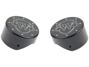 Cult Werk End Cap Fork Cover Fork Cap With Cult Werk Logo Black Powder Coated Cult Werk