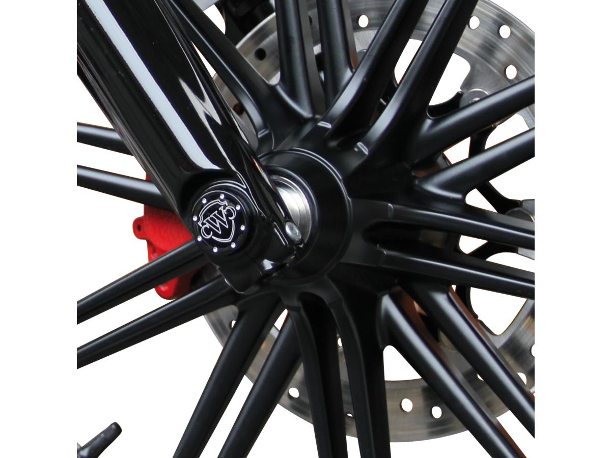 Cult Werk Front Axle Cover With Cult Werk Logo Black Gloss Powder Coated Cult Werk