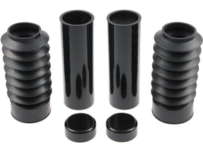 Cult Werk 6 Piece Fork Covers With Lower Fork Rubbers Plain Black Gloss Powder Coated Cult Werk Default Title