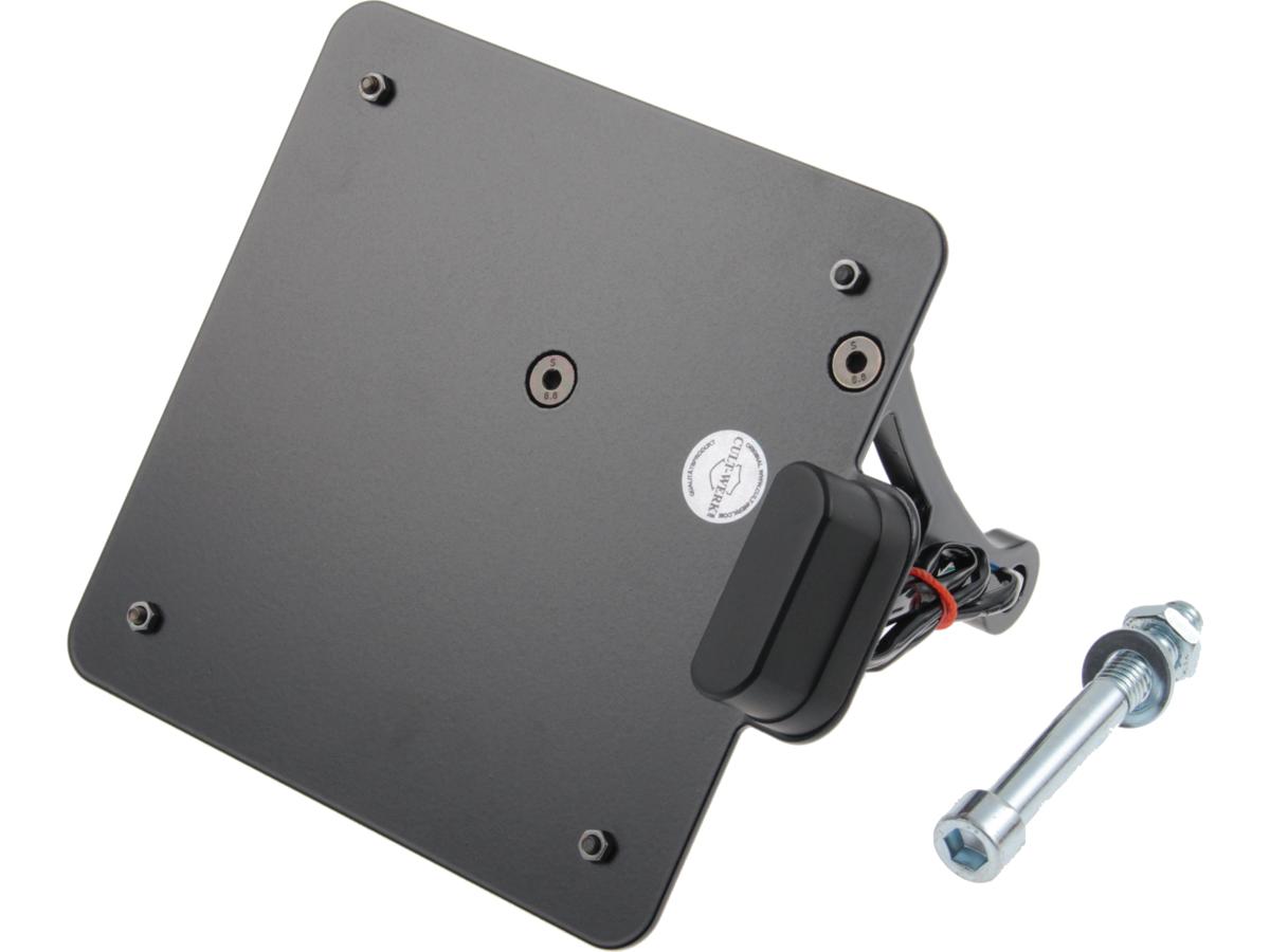 Cult Werk Sidemount License Plate Bracket Kit Italy 170 X 170 Mm Black Powder Coated Cult Werk Default Title