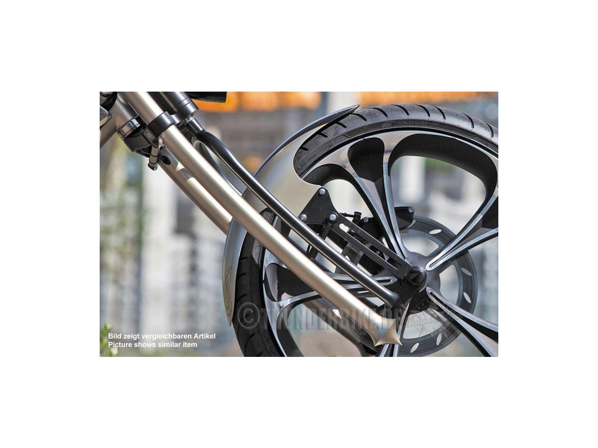 Thunderbike Front Steel Fender Shorty, For 23" Wheel, 130mm Tire Raw Thunderbike Default Title
