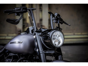 Ricks Motorcycles 1 1/4" Handlebar For Road King Non Dimpled 3 Hole Stainless Steel Polished 1 1/4" Throttle By Wire Throttle Cables Ricks Motorcycles