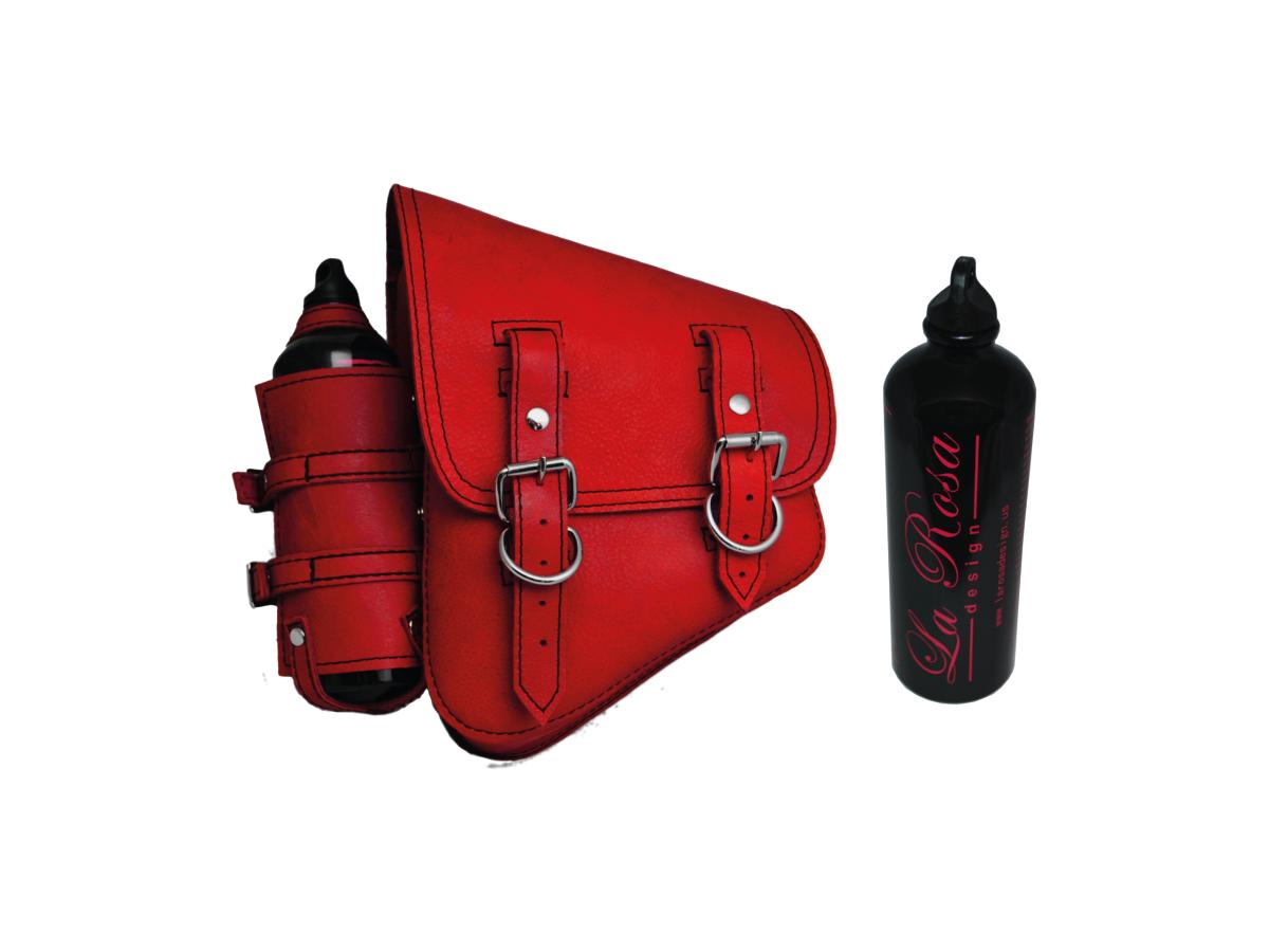La Rosa Design Solo Left Side Solo Swingarm Saddle Bag With Spare Fuel Bootle Holder La Rosa Design Default Title