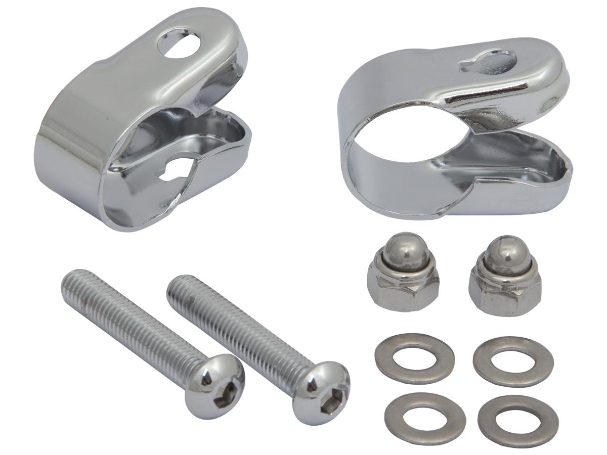 Fehling Handlebar Rack Clamps 1" Clamps Chrome Fehling Default Title