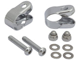 Fehling Handlebar Rack Clamps 1" Clamps Chrome Fehling Default Title