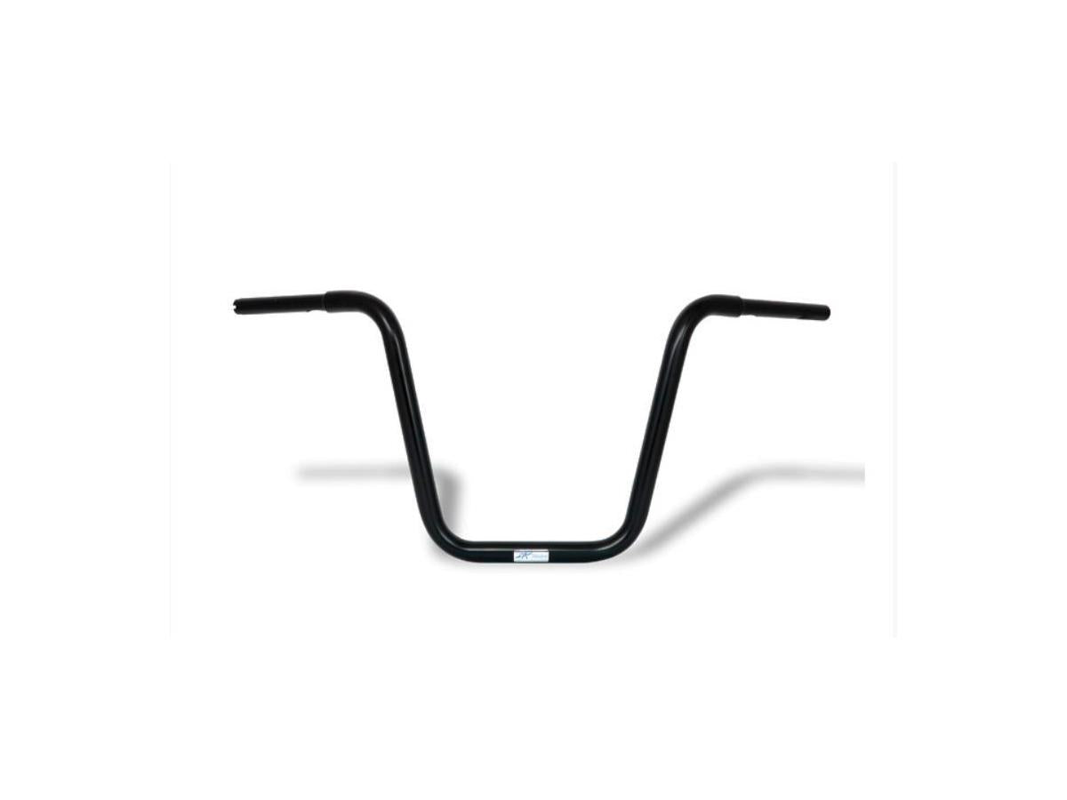 Fehling 400 Fat Ape Hanger Handlebar With 1 1/4" Clamp Diameter Non Dimpled 3 Hole Black Powder Coated 1 1/4" Throttle By Wire Fehling Default Title