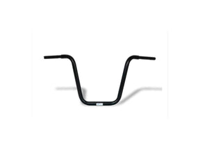 Fehling 400 Fat Ape Hanger Handlebar With 1 1/4" Clamp Diameter Non Dimpled 3 Hole Black Powder Coated 1 1/4" Throttle By Wire Fehling Default Title