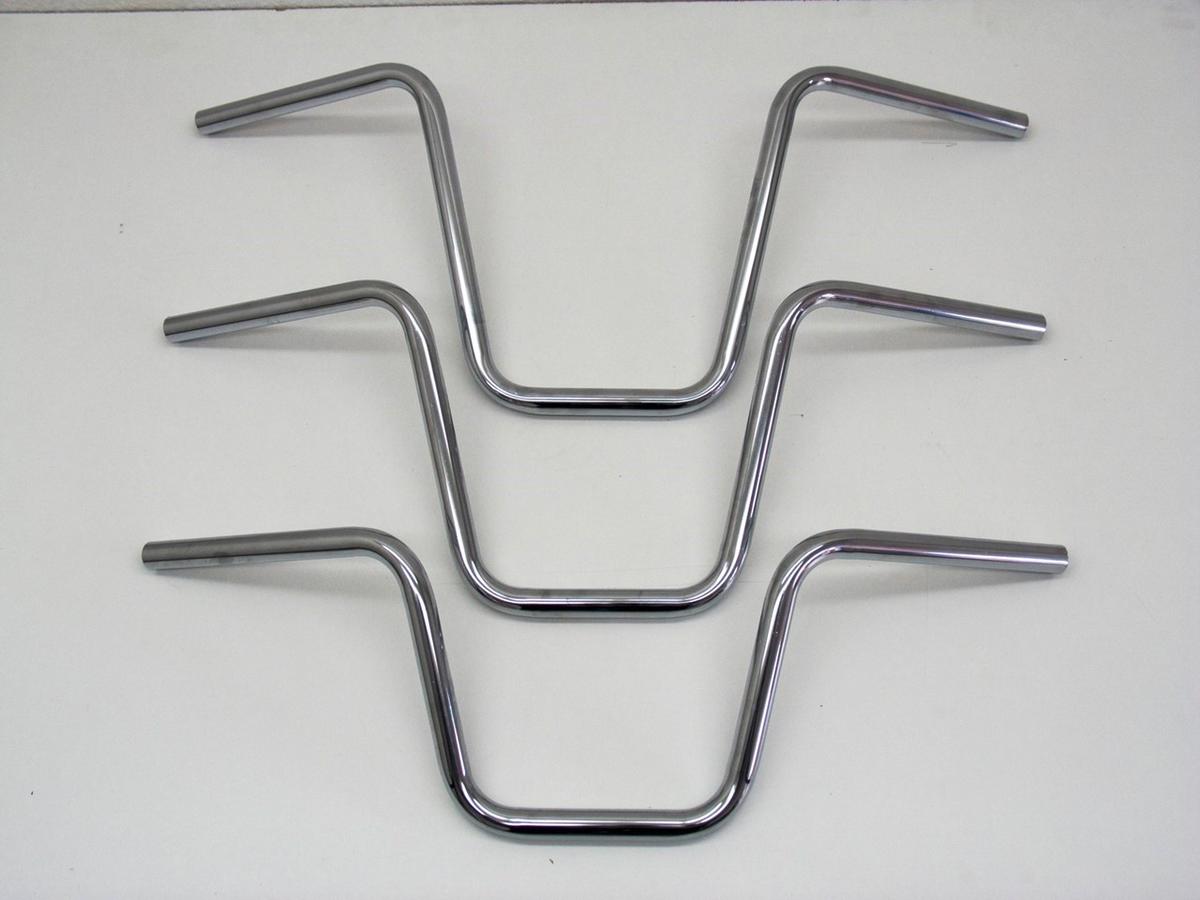 Fehling 250 Narrow Ape Hanger Handlebar Dimpled 3 Hole Chrome 1" Throttle Cables Fehling Default Title