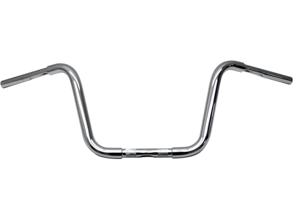 Fehling 310 Fat Ape Hanger Handlebar With 1 1/4" Clamp Diameter Dimpled 3 Hole Chrome 1 1/4" Throttle Cables Fehling Default Title