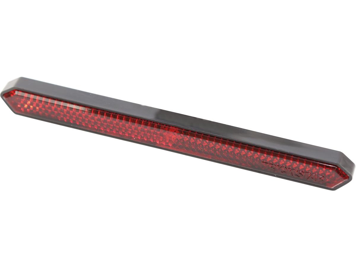 Shin Yo Slim Rectangular Self Adhesive Reflector With Self Adhesive Tape, Dimensions: Width: 132 Mm, Height: 13 Mm, Depth: 9 Mm, Reflector Surface: Width: 129 Mm, Height: 10 Mm Red Shin Yo Default Title