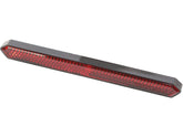 Shin Yo Slim Rectangular Self Adhesive Reflector With Self Adhesive Tape, Dimensions: Width: 132 Mm, Height: 13 Mm, Depth: 9 Mm, Reflector Surface: Width: 129 Mm, Height: 10 Mm Red Shin Yo Default Title