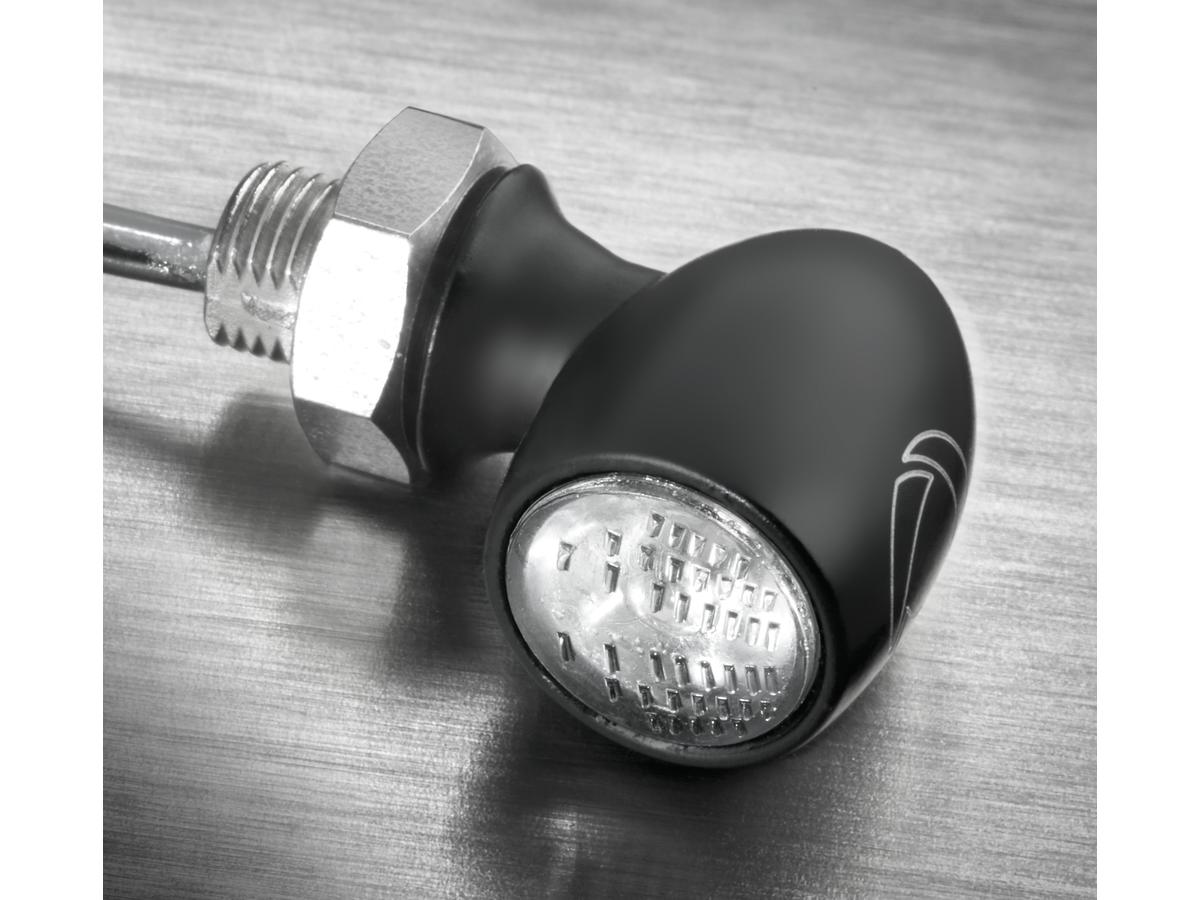Kellermann Atto® Rb Led Taillight Vertical Mount, Clear Lens Black Clear Led Kellermann