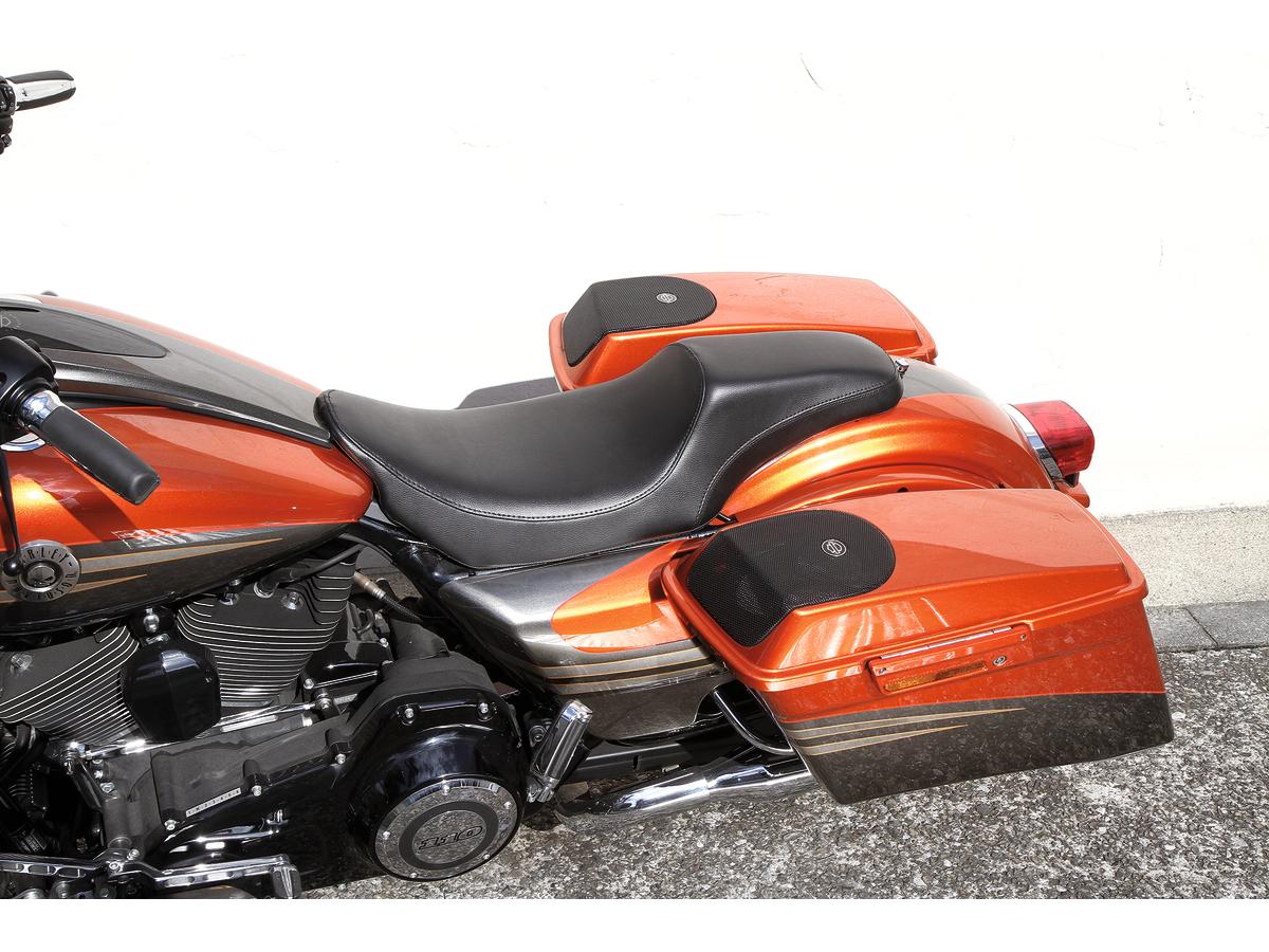 Gunfighter Smooth Seat Black Synthetic Leather Holy Death Motorcycle Co.
