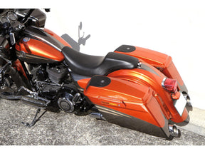 Gunfighter Smooth Seat Black Synthetic Leather Holy Death Motorcycle Co.
