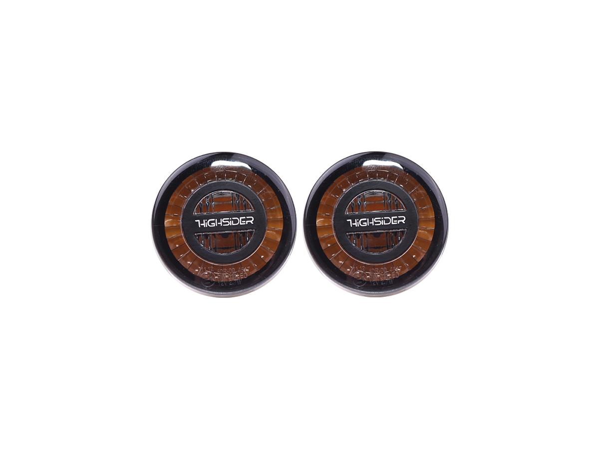 Highsider Rocket Modul Led Turn Signal Diameter(mm): 45/43 , Depth(mm): 18/15, Approved For Front And Rear Installation Black Smoke Led Highsider Default Title