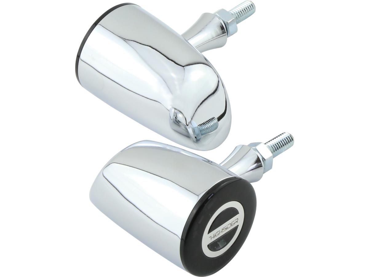 Highsider Rocket Classic Led Turn Signal/Position Light Chrome Smoke Led Highsider
