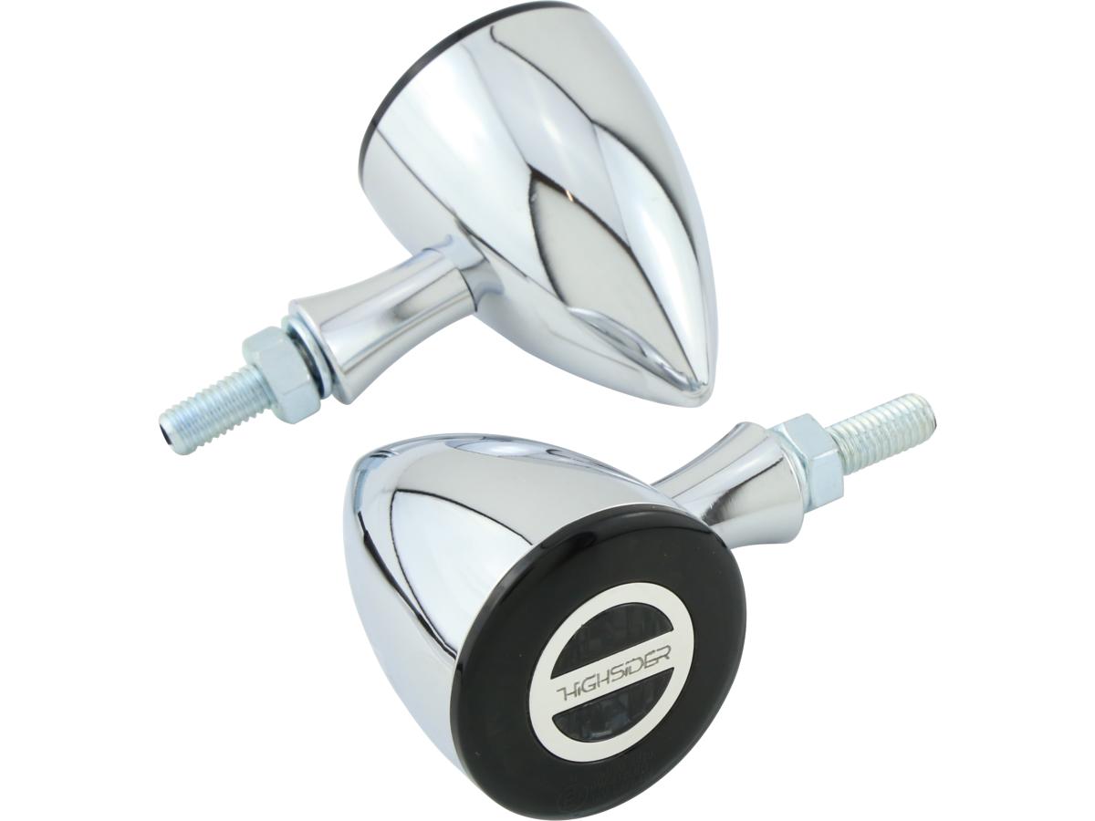 Highsider Rocket Bullet Led Turn Signal Chrome Smoke Led Highsider