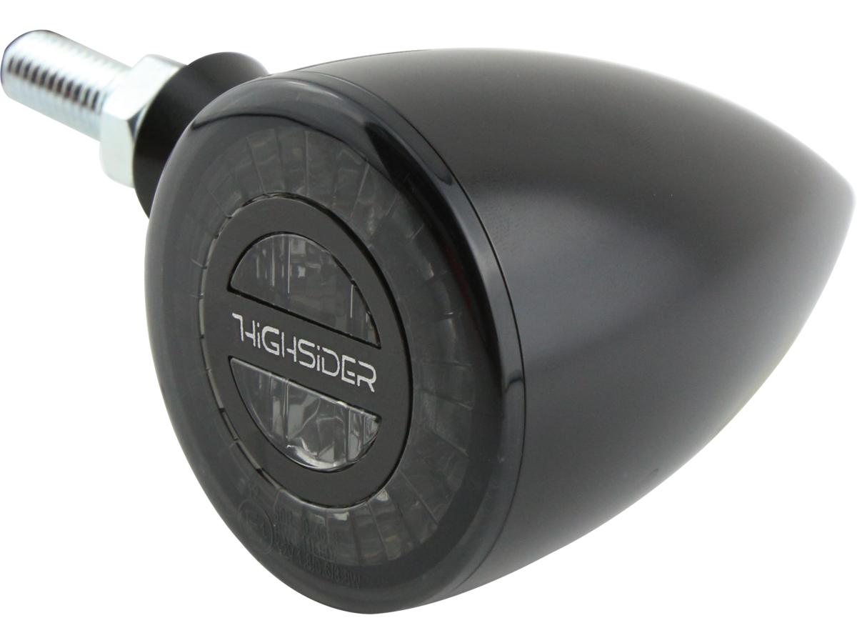 Highsider Rocket Bullet Led Turn Signal/Taillight/Brake Light Black Smoke Led Highsider