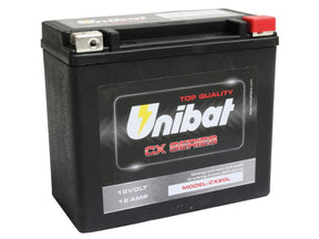 Unibat Cx20 L Heavy Duty Battery Agm, 385 A, 18.0 Ah Unibat Default Title