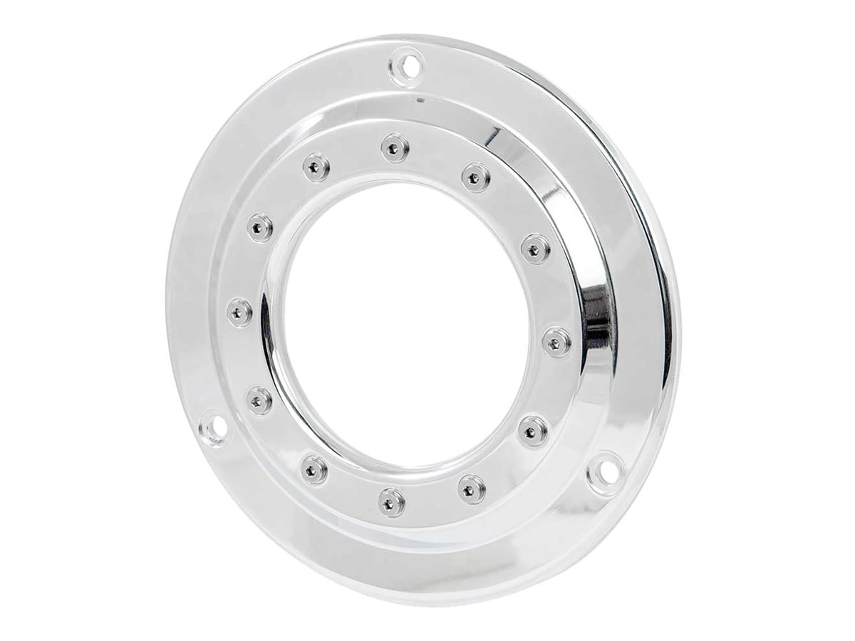 Ricks Motorcycles Porthole Derby Cover 3 Hole Aluminium Polished Ricks Motorcycles Default Title