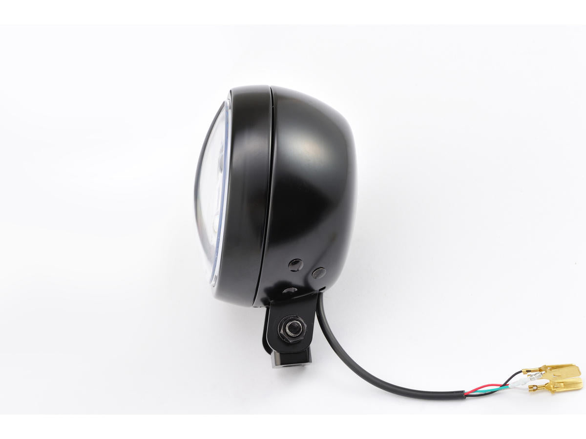 Daytona Japan Capsule 120 4 1/2" Headlight Black Powder Coated Projector Led Daytona Japan