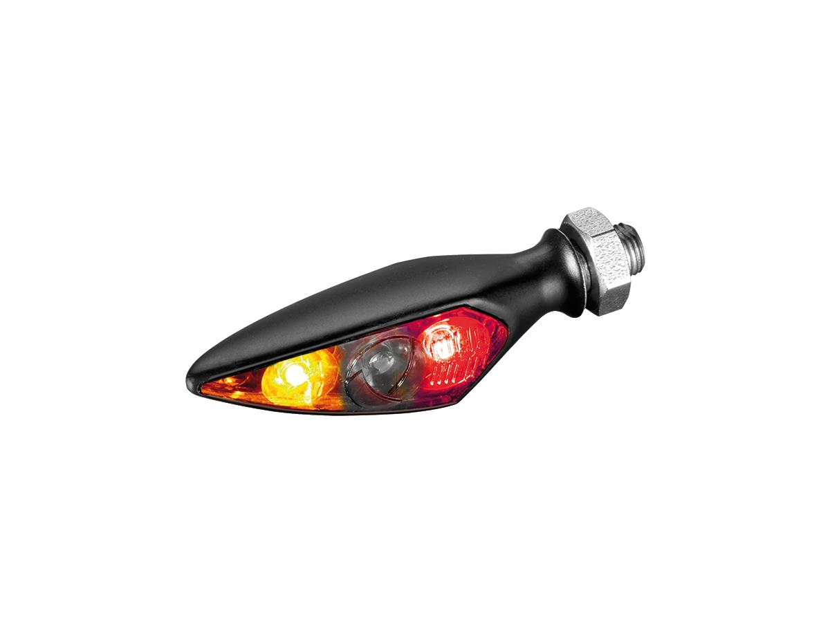 Kellermann Rhombus S Dark Led Turn Signal/Taillight/Brake Light Rear Right Black Smoke Led Kellermann