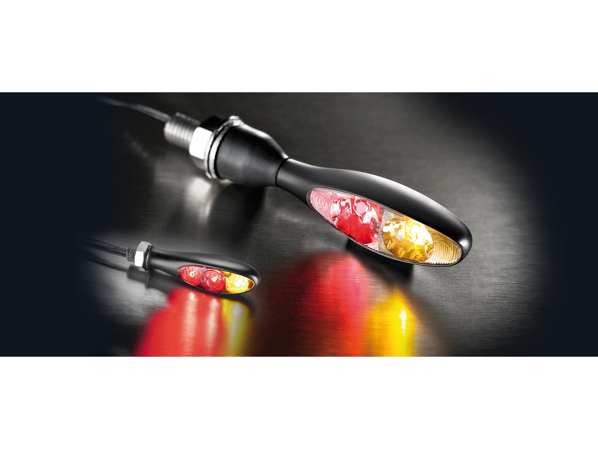 Kellermann Micro S Df Dark Led Turn Signal/Brake Light/Taillight Black Smoke Led Kellermann