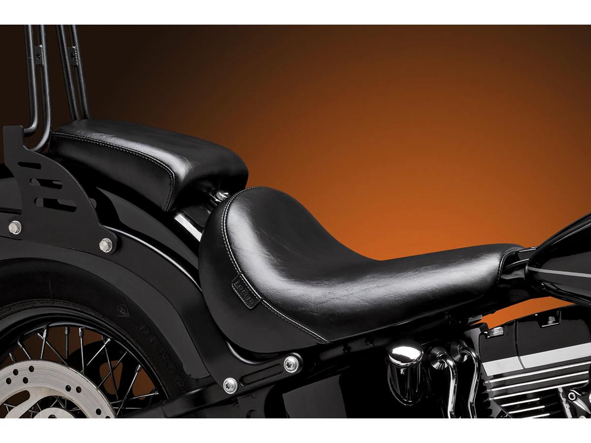 Le Pera Bare Bones Pillion Pad Smooth Black Vinyl Le Pera