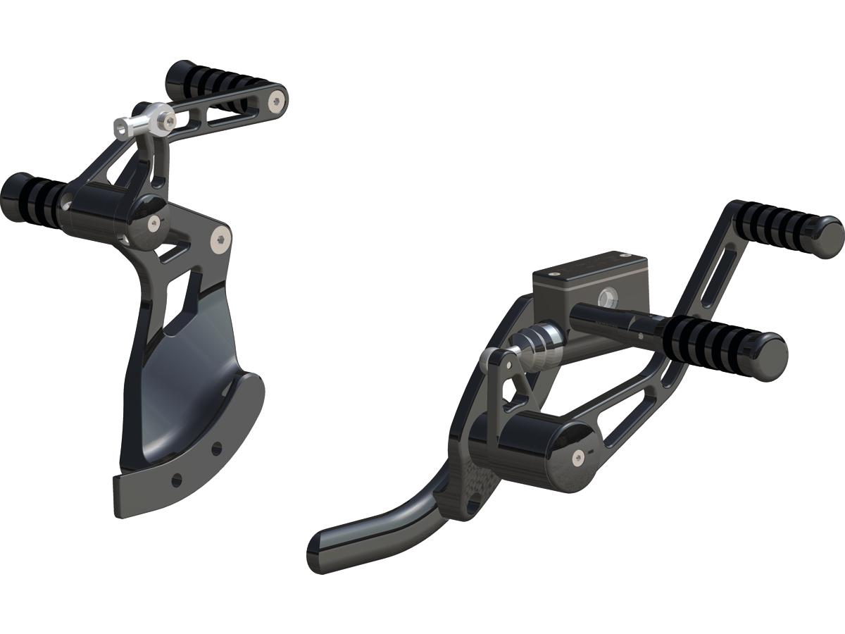 Ricks Motorcycles Forward Control Kit Stock Lenght, With O Ring Pegs Polished Ricks Motorcycles Default Title