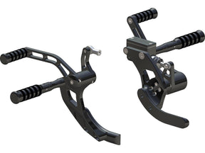 Ricks Motorcycles Forward Control Kit Stock Lenght, With O Ring Pegs Polished Ricks Motorcycles