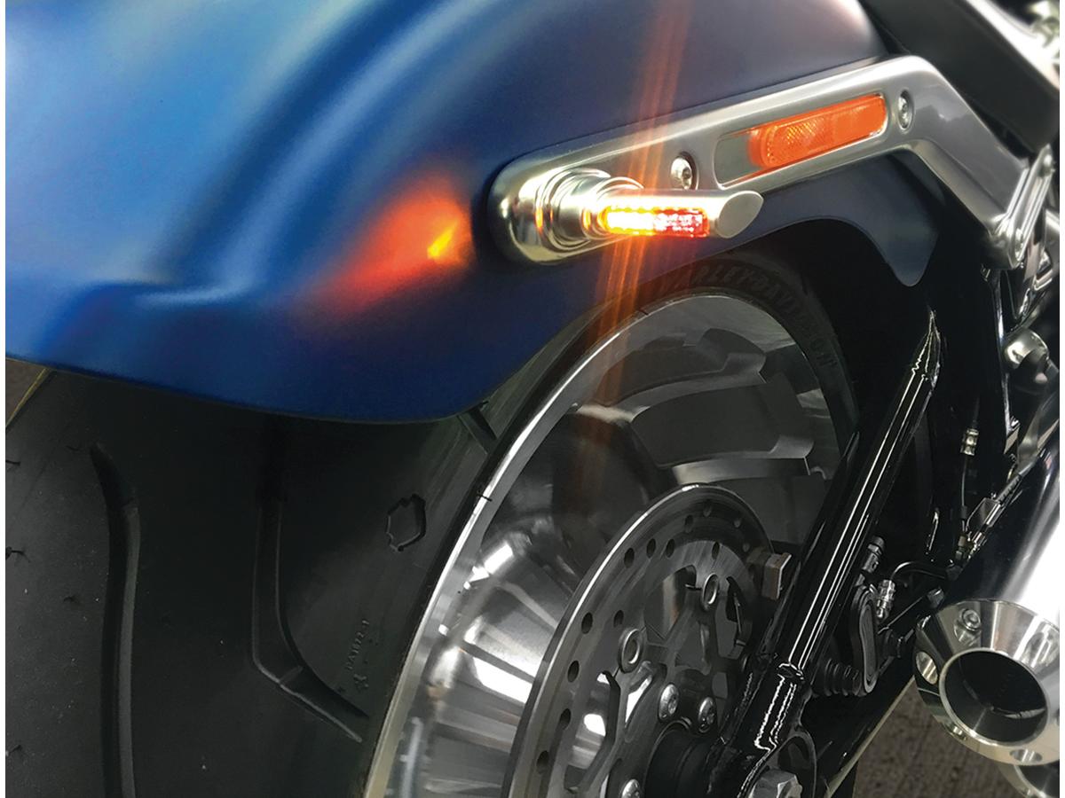 Heinz Bikes Winglet Led Turn Signals Chrome Satin Clear Led Heinz Bikes