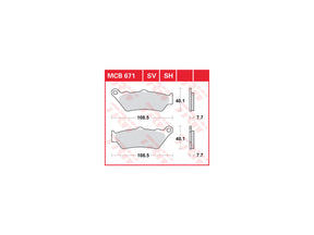 Trw Organic Replacement Brake Pads Organic Front Trw Default Title