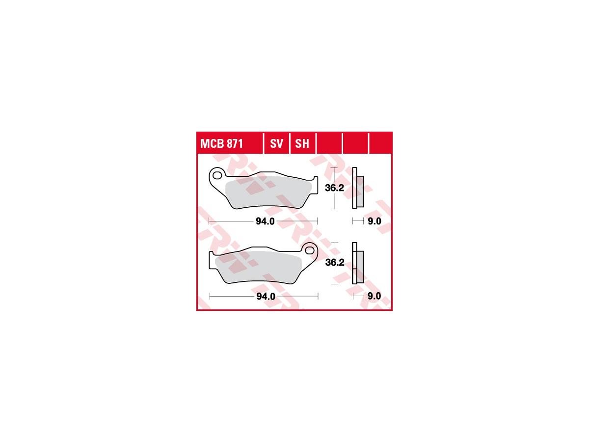 Trw Organic Replacement Brake Pads Organic Front Trw Default Title