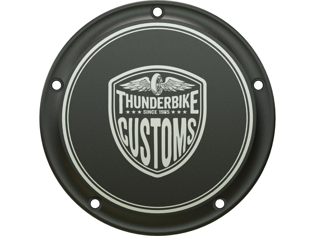Thunderbike New Custom Clutch Cover 5 Hole Black Anodized Thunderbike Default Title