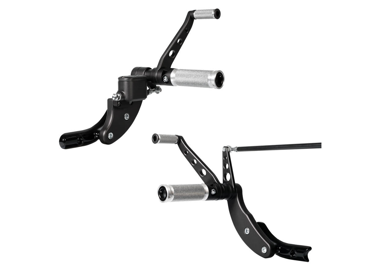 Thunderbike Forward Control Kit For Softail Base Alu, No Side Stand Included Black Thunderbike
