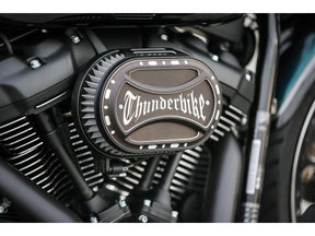 Thunderbike Torque With Thunderbike Logo Oval Airbox Air Cleaner Cover Bi Color Anodized Thunderbike
