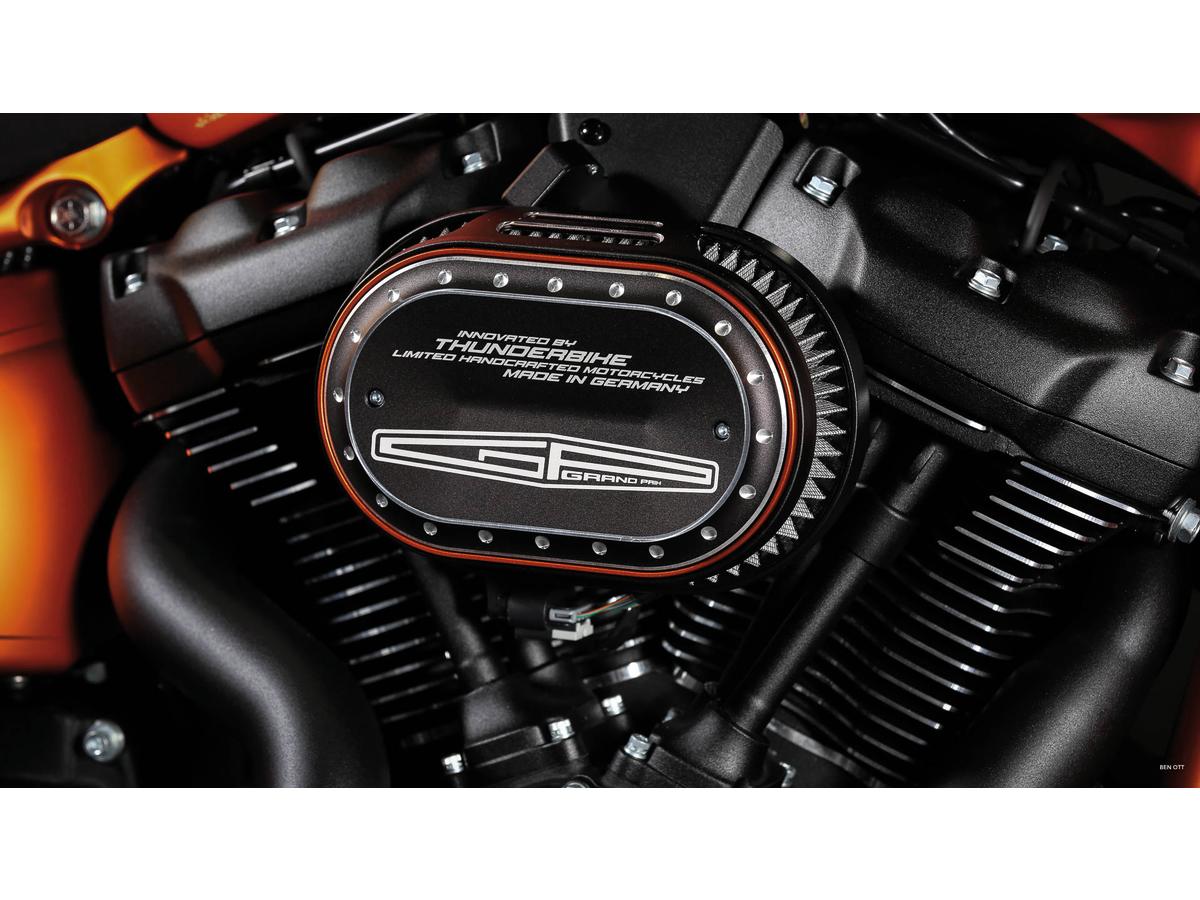Thunderbike Grand Prix Oval Airbox Air Cleaner Cover Bi Color Anodized Thunderbike