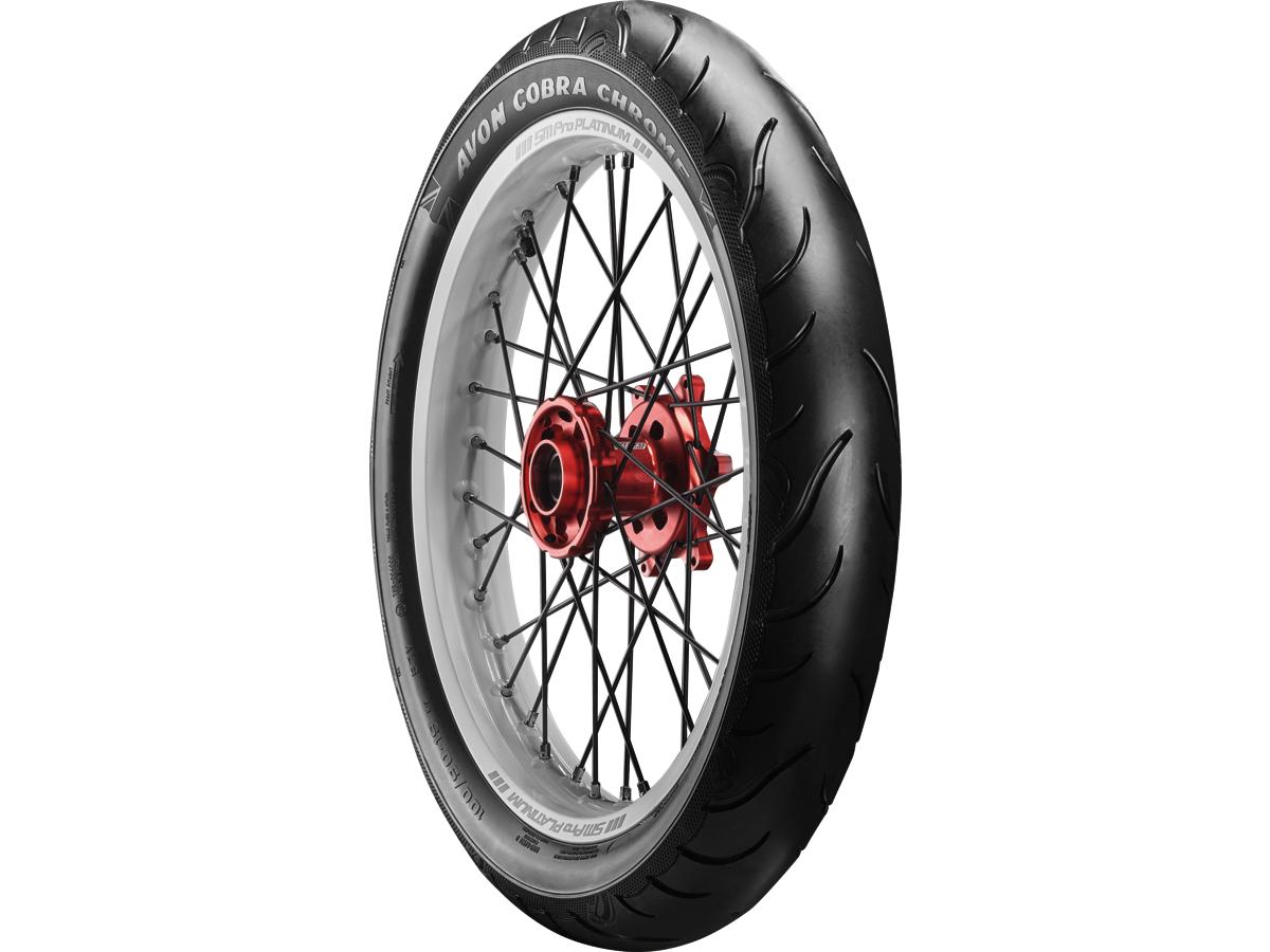 Avon Tyres Cobra Chrome Tire 120/70 19 (60 W) Black Wall Avon Tyres Default Title