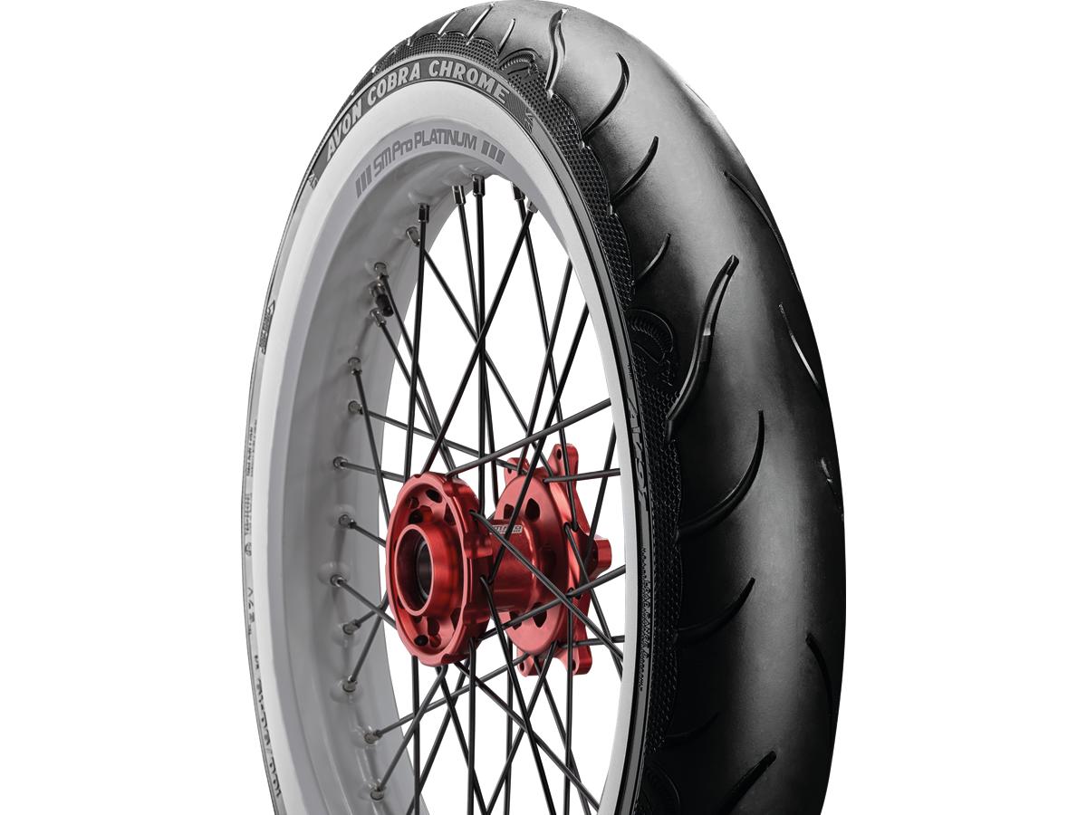 Avon Tyres Cobra Chrome Tire 150/80 R 16 71 V White Wall Avon Tyres