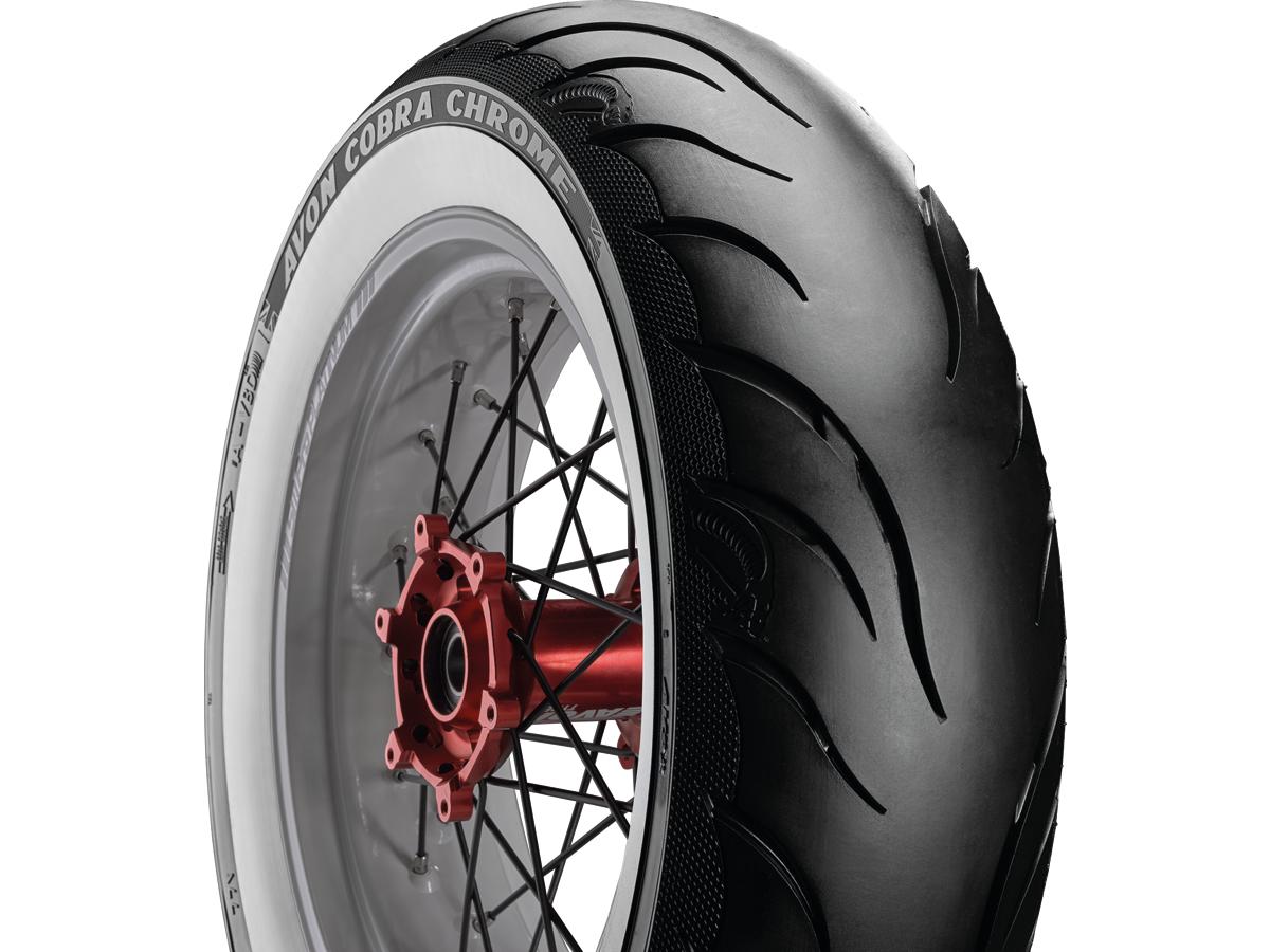 Avon Tyres Cobra Chrome Tire 170/80 B 15 83 H Tl Reinforced White Wall Avon Tyres
