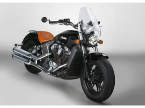 National Cycle Deflector Screen Windshield With U Clamp Mount For 7/8" And 1" Handlebars, Height: 14", Width: 15", U Clamp Handlebar Mount Included Clear National Cycle
