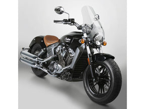 National Cycle Street Shield Windshield With Quick Set Mount For 1" Handlebars, Height: 17", Width: 16", Quick Set 4 Point Handlebar And Fork Mount Included Clear National Cycle