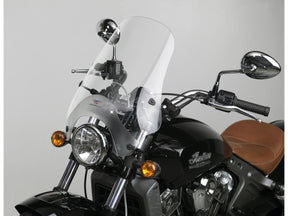 National Cycle Street Shield Windshield With Quick Set Mount For 1" Handlebars, Height: 17", Width: 16", Quick Set 4 Point Handlebar And Fork Mount Included Clear National Cycle Default Title