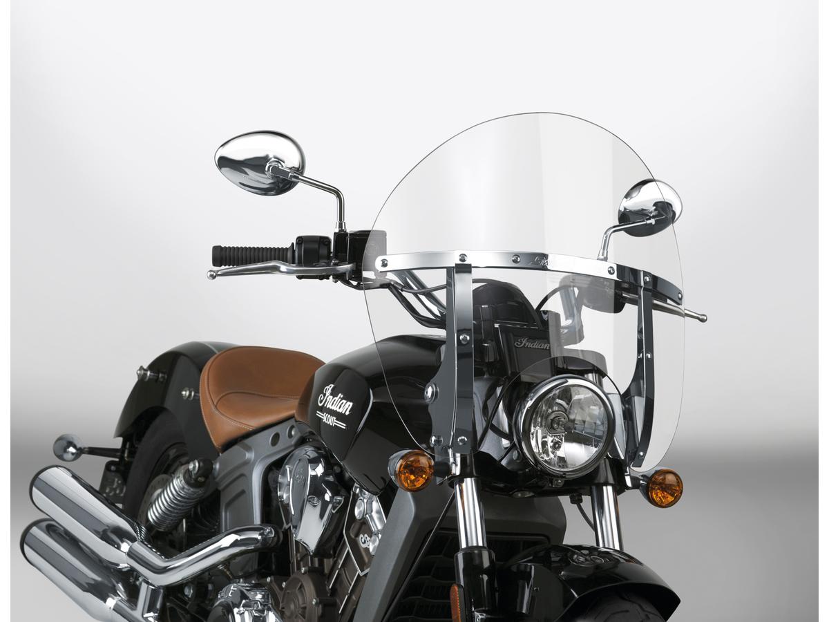 National Cycle Switch Blade Chopped Quick Release Windshield Height: 21,1", Width: 22,3" Clear National Cycle