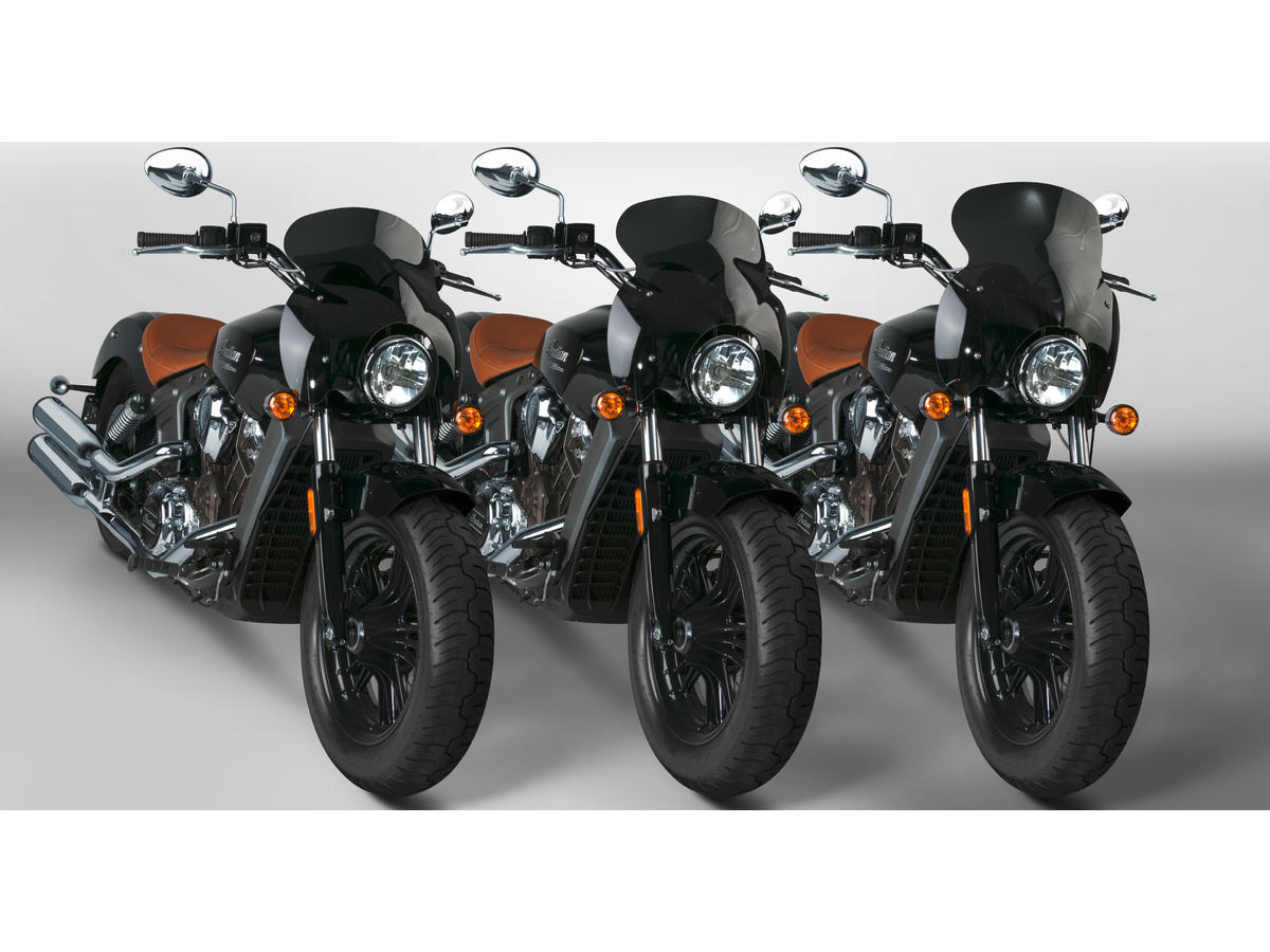 National Cycle Wave Qr® Quick Release Windshield Height: 10,5", Width: 21,5" Dark Smoke National Cycle