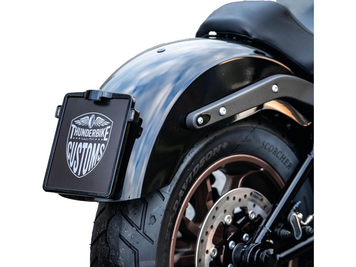 Thunderbike Mid Mount License Plate Base Plate Adapter Aluminium Polished Thunderbike