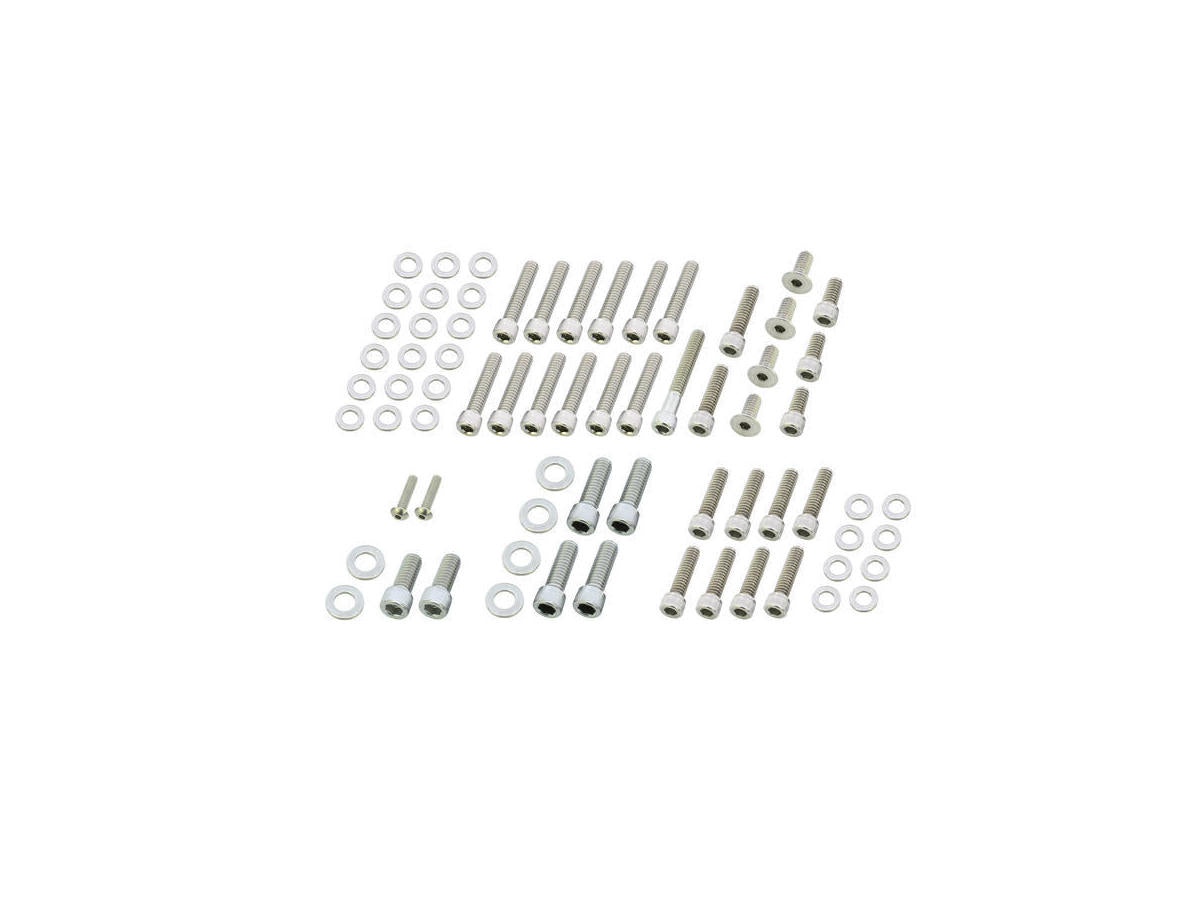 Screws4 Bikes Complete Engine Screw Kit Screws For Fl Shovel Side Covers, Inner Primary, Header Mount, Point Cover, Lifterbase Stainless Steel Screws4 Bikes Default Title