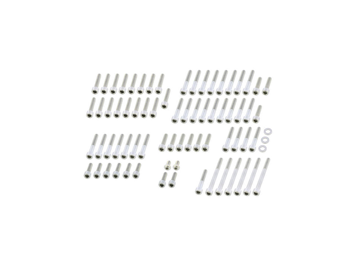 Screws4 Bikes Complete Engine Screw Kit Screws For Indian Scout Primary , Clutch , Sprocket , Thermostat , Ignition Cover, Engine Cover Leftside, Cover Stator Badge Stainless Steel Screws4 Bikes Default Title