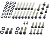 Screws4 Bikes Complete Engine Screw Kit Screws For Fl Shovel Primary Cover, Inspection Cover, Cam Cover, Piont Cover, Lifterbase Satin Black Powder Coated Screws4 Bikes Default Title